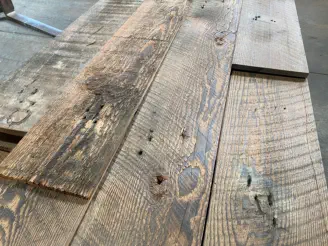 Recycled Douglas Fir Wirebrush Lining Boards