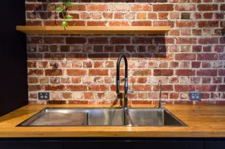 Recycled Timber Benchtop, Photo credit: SCLK