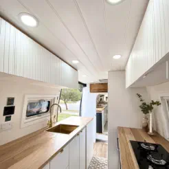 Recycled Timber Benchtops, Photo credit: @the.dailyexpress