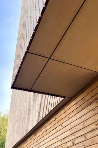 White Cypress Sawn-Face Cladding
