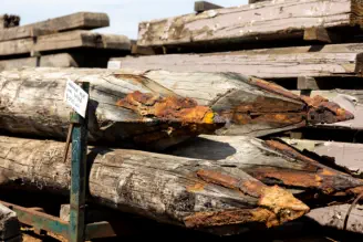 Landscaping Timber - Marine Pile with Spike