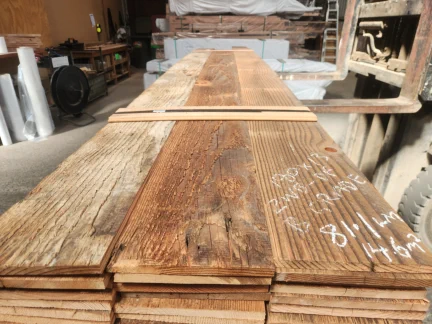 Recycled Wire Brushed Oregon Lining Boards 180 x 13mm - B Grade - Pack Ref 469