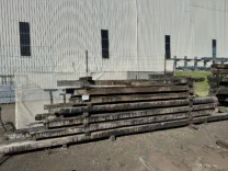 Recycled Bridge Timber with Bitumen 225 x 125mm